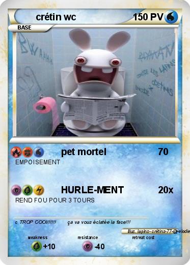 Pokemon crétin wc