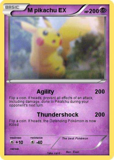 Pokemon M pikachu EX