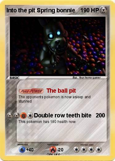 Pokemon Into the pit Spring bonnie