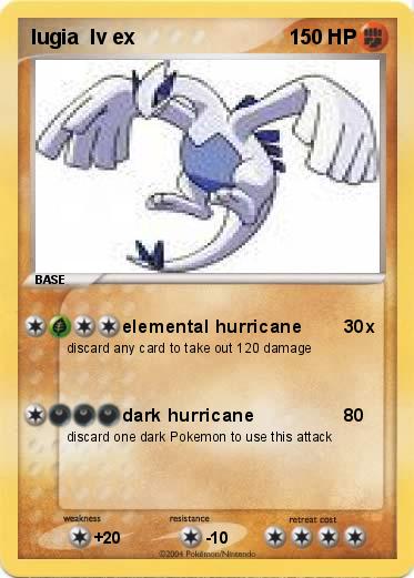Pokemon lugia  lv ex