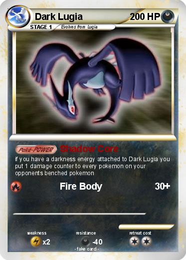 Pokemon Dark Lugia