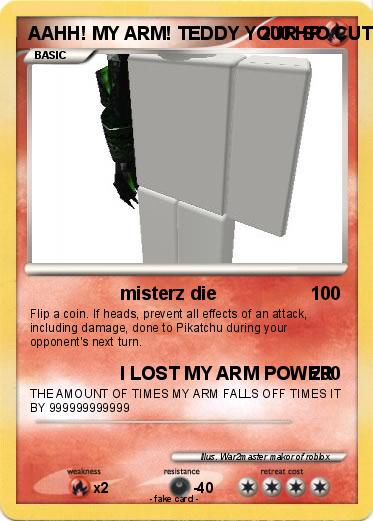 Pokemon AAHH! MY ARM! TEDDY YOUR SO CUTE