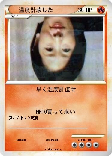 Pokemon 温度計壊した