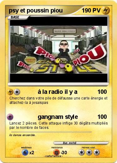 Pokemon psy et poussin piou
