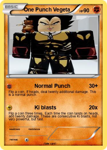 Pokemon One Punch Vegeta