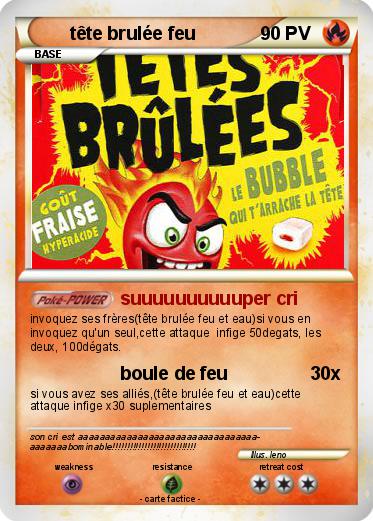 Pokemon tête brulée feu