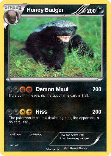 Pokemon Honey Badger