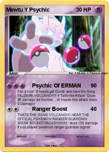 Pokemon Mewtu Y Psychic