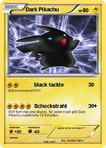 Pokemon Dark Pikachu