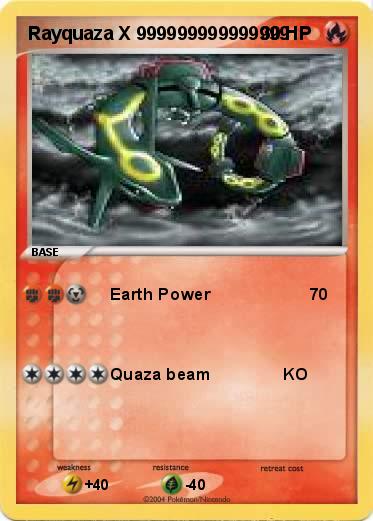 Pokemon Rayquaza X 999999999999999