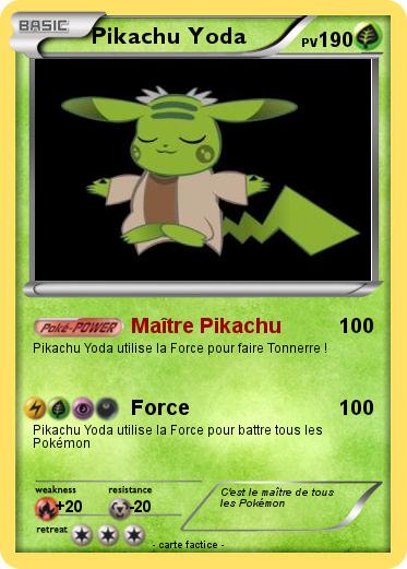 Pokemon Pikachu Yoda