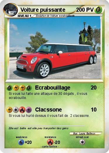 Pokemon Voiture puissante