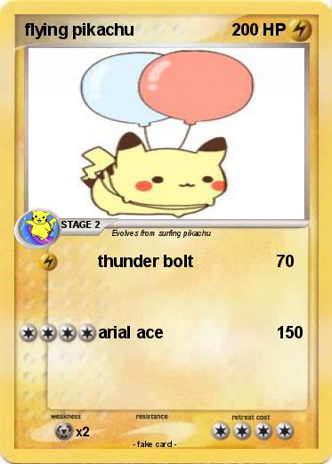 Pokemon flying pikachu