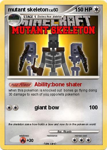 Pokemon mutant skeleton