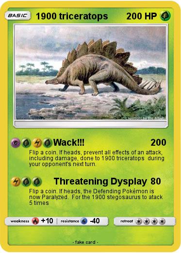 Pokemon 1900 triceratops