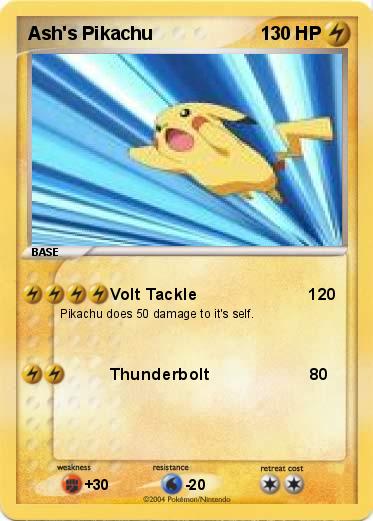 Pokemon Ash's Pikachu