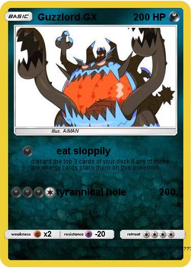 Pokemon Guzzlord GX