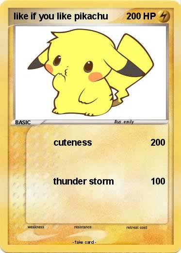 Pokemon like if you like pikachu