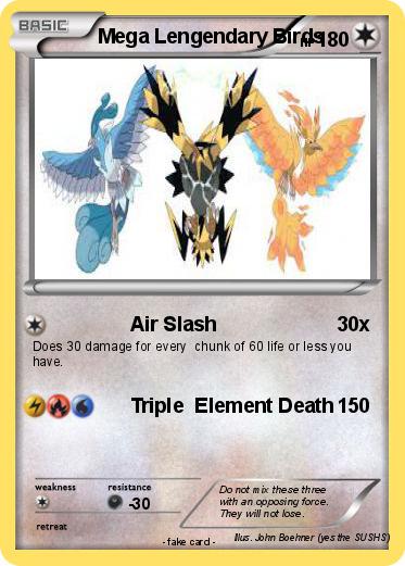 Pokemon Mega Lengendary Birds