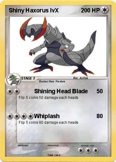 Pokemon Shiny Haxorus lvX