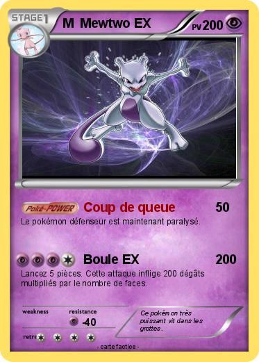 Pokemon M  Mewtwo EX
