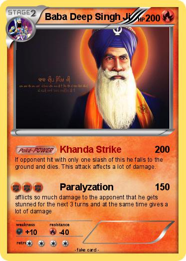 Pokemon Baba Deep Singh Ji