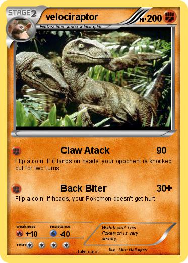 Pokemon velociraptor