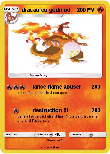 Pokemon dracaufeu godmod