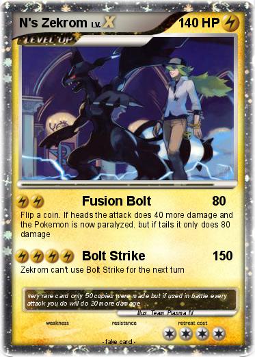 Pokemon N's Zekrom