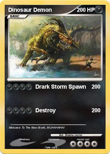 Pokemon Dinosaur Demon