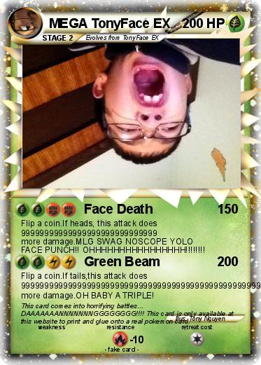 Pokemon MEGA TonyFace EX