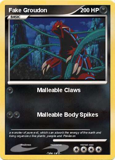 Pokemon Fake Groudon