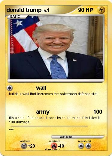 Pokemon donald trump