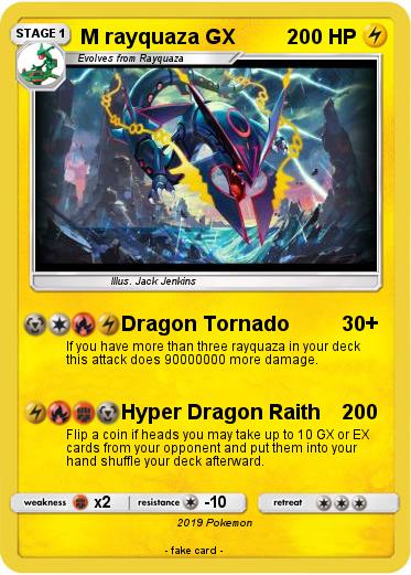 Pokemon M rayquaza GX