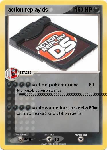 Pokemon action replay ds