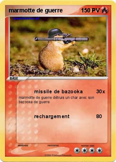 Pokemon marmotte de guerre