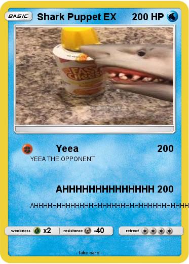 Pokemon Shark Puppet EX