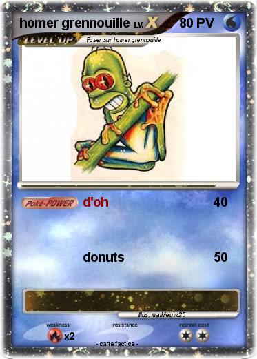 Pokemon homer grennouille