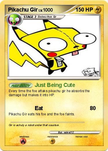 Pokemon Pikachu Gir