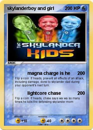 Pokemon skylanderboy and girl