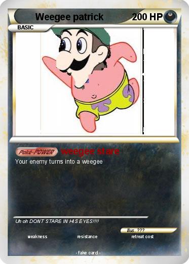 Pokemon Weegee patrick