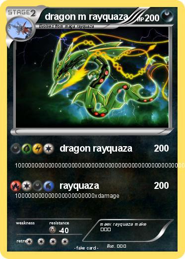 Pokemon dragon m rayquaza