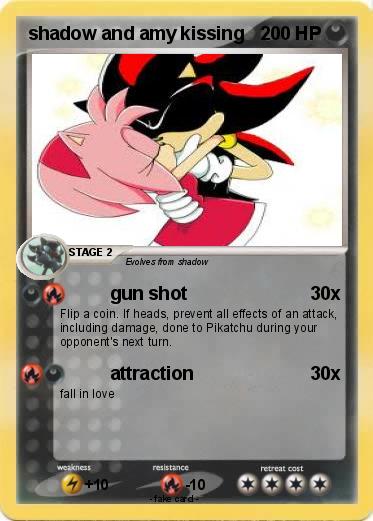 Pokemon shadow and amy kissing