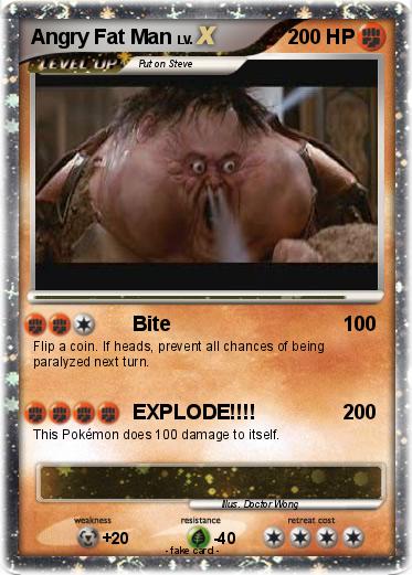 Pokemon Angry Fat Man