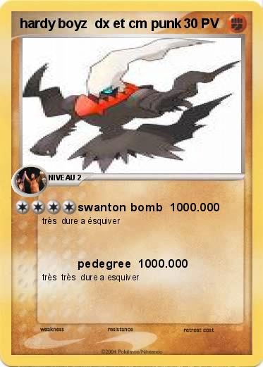 Pokemon hardy boyz  dx et cm punk     