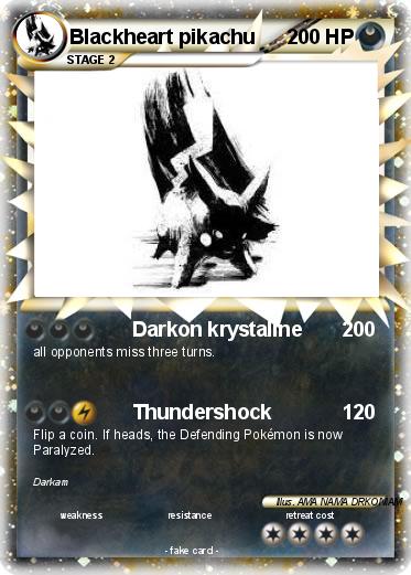 Pokemon Blackheart pikachu