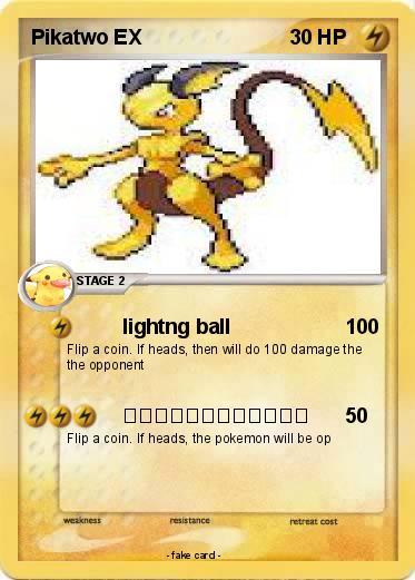 Pokemon Pikatwo EX