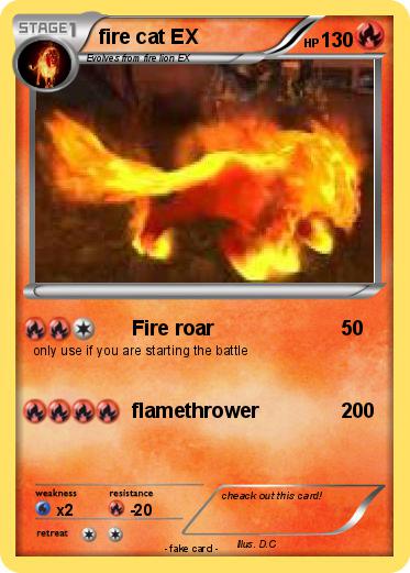 Pokemon fire cat EX