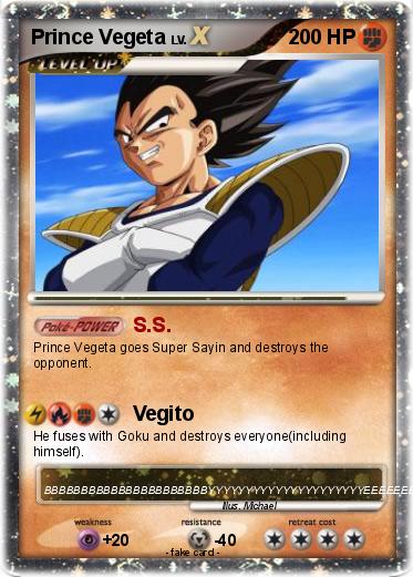 Pokemon Prince Vegeta