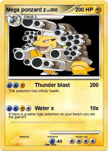 Pokemon Mega ponzard z